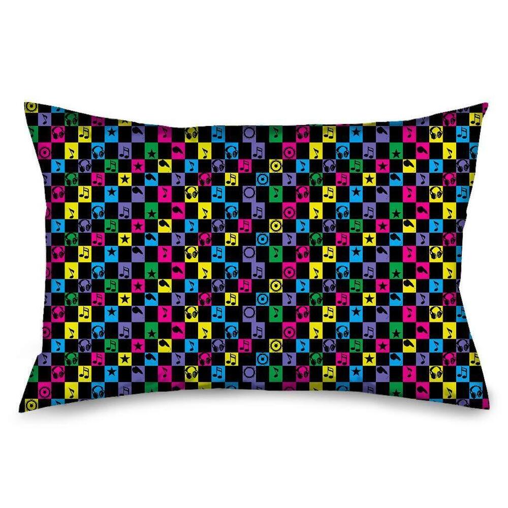 1693 Standard Pillow Case - Checker Black/Red